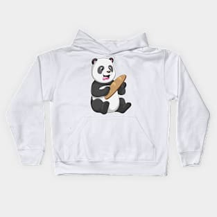 Panda as Baker with Bread Kids Hoodie